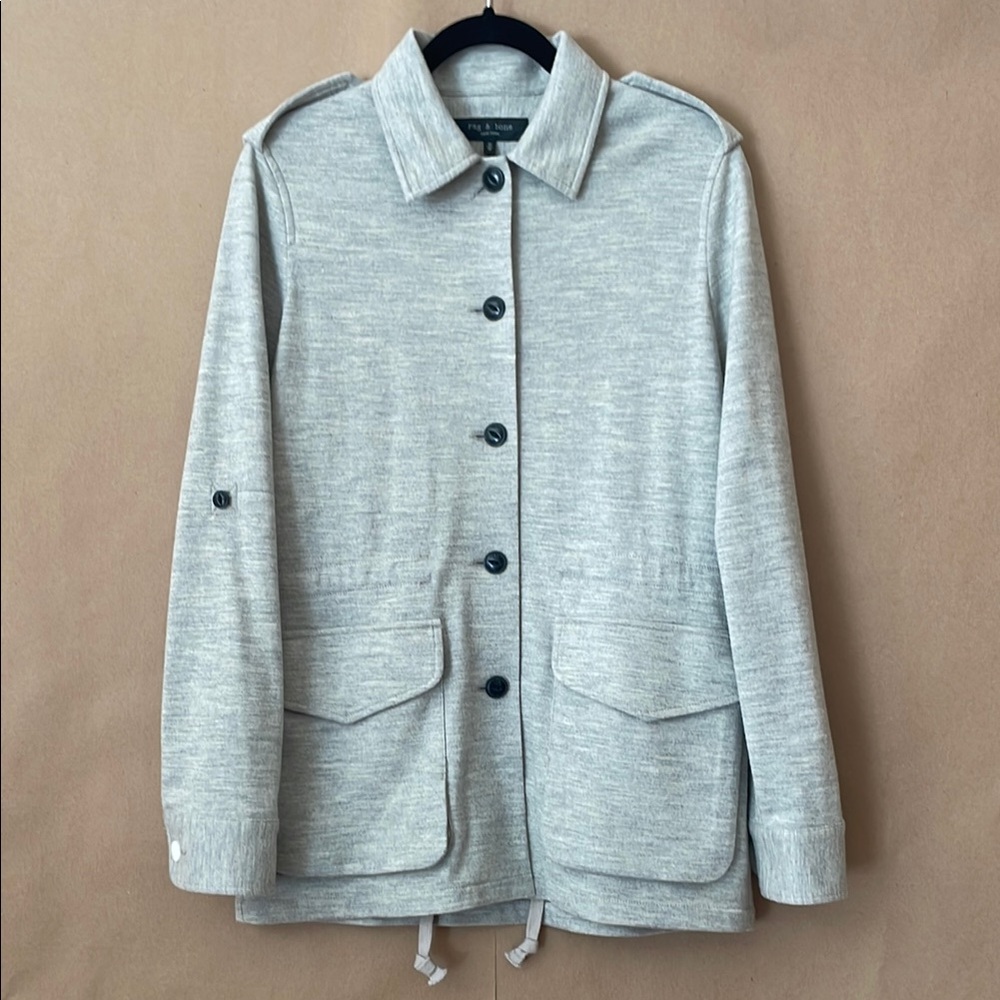 Rag & Bone Light Gray Utility Jacket - image 1
